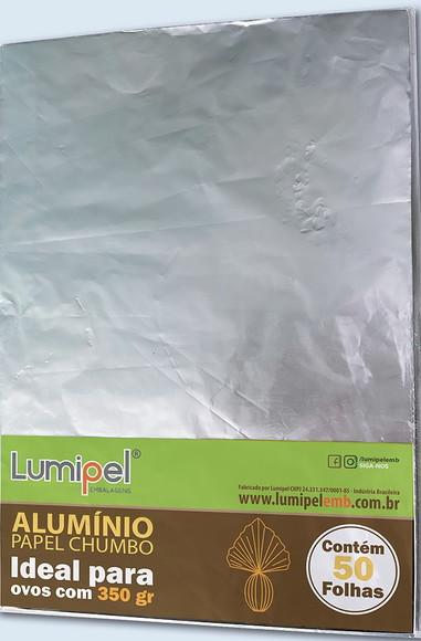 50 Papel Chumbo p/ Ovos de Pascoa de 350g Folhas 32x22 cm