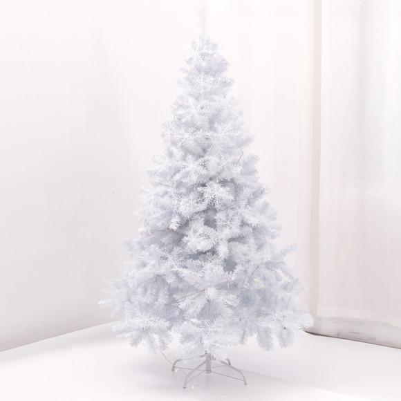 Arvore de Natal Luxo 150cm 220 Galhos Cheia Branca