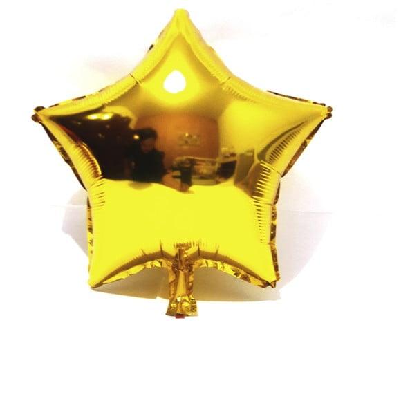 BALÃO ESTRELA METALIZADO DOURADO 45 CM