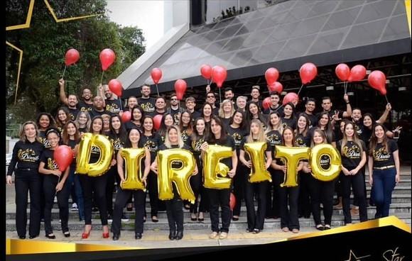 Balão DIREITO Gigante Curso Formatura Dourado Metalizado