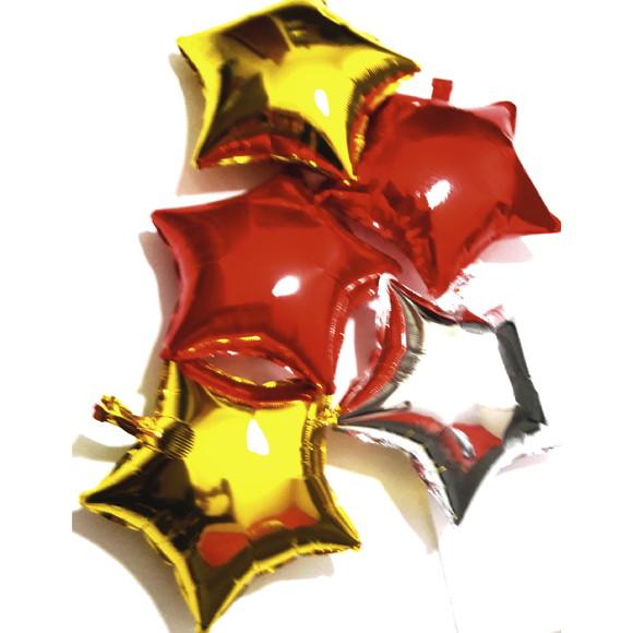 BALÃO ESTRELA METALIZADO DOURADO 45 CM