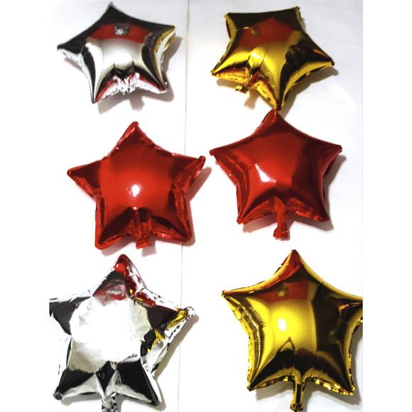 Balão Estrela Metalizado Várias Cores 45 CM 18