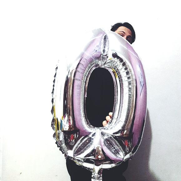 Balão GIGANTE Metalizado Prata Número 0 Pronta Entrega