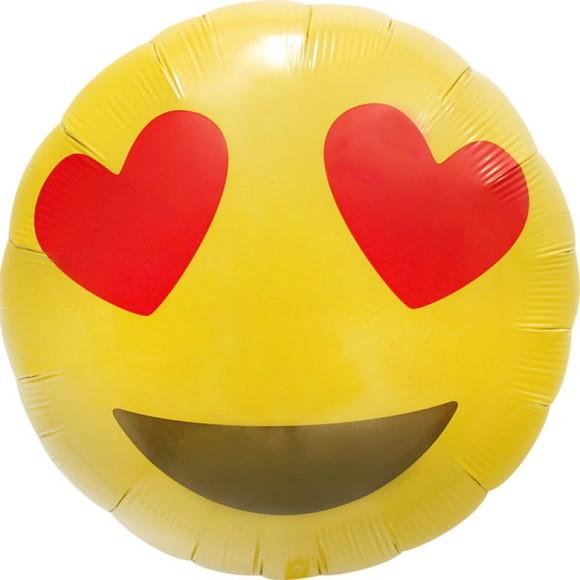 Balão Metalizado Smiles Face Emoji 45cm