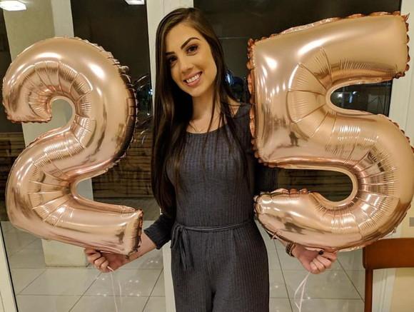 Balão ROSE GOLD GIGANTE Números Festas