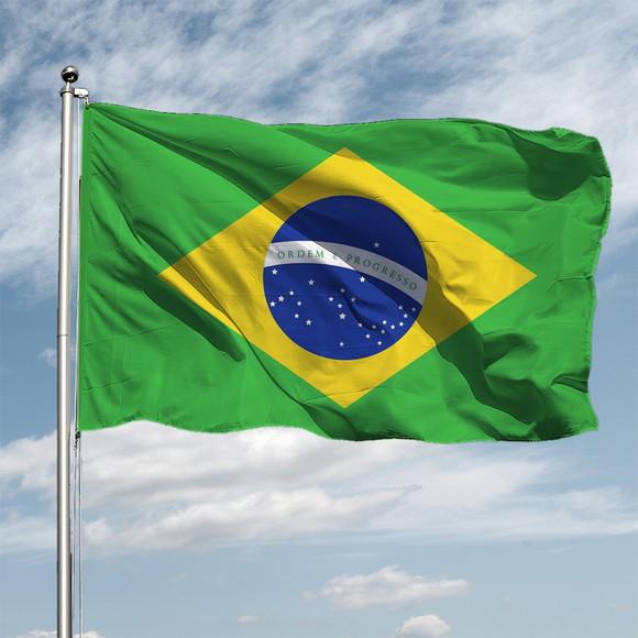 Bandeira Do Brasil Copa Seleção Tecido 56x56 Cm