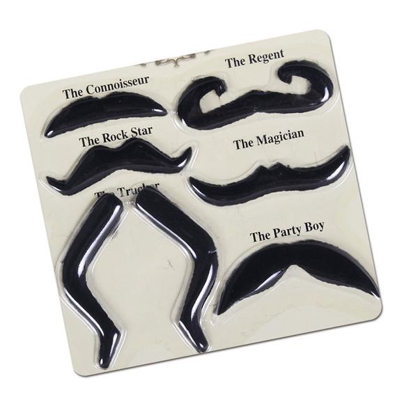 BIGODE MUSTACHE SORTIDOS C/6 UNIDADES