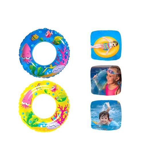 Boia Inflável Circular Infantil Piscina Praia 50cm + 6 Anos