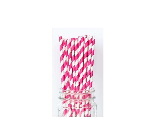CANUDO LISTRADO PINK 60 UNIDADES