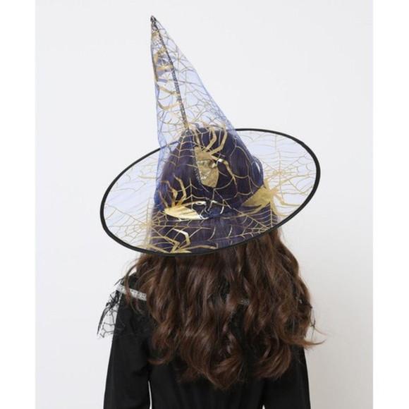 Chapeu Bruxa de Tulê Fantasia Halloween Carnaval