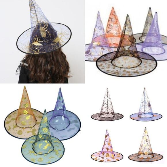 Chapéu Bruxa Fantasia Halloween Dia das Bruxas Carnaval