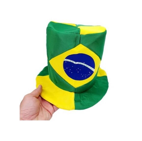 Chapéu Cartola Boné Do Brasil Copa Seleção Torcedor