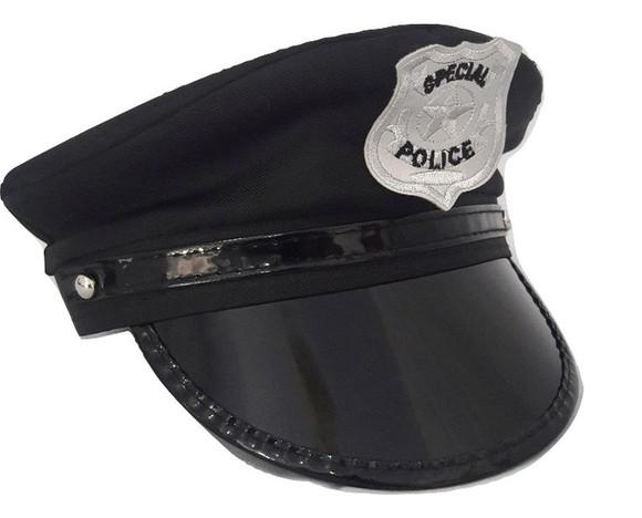 Chapeu de Policial Fantasia de Carnaval FRETE GRÁTIS