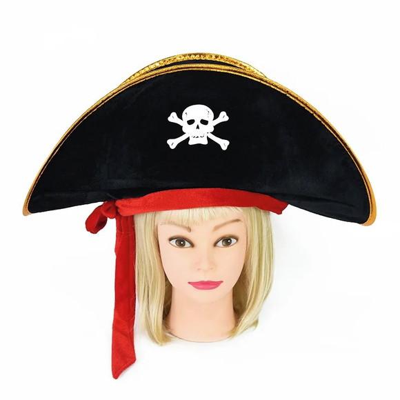 Chapéu Pirata Luxo Unissex Adulto Infantil Hallowen Carnaval
