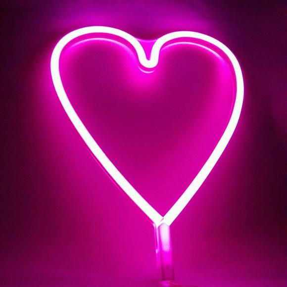 Coração de Decoração Neon Led Frete Grátis - Novidade