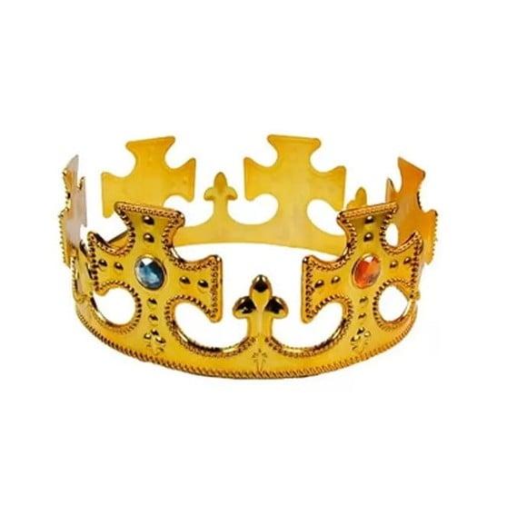 Coroa de Rei Adulto e Infantil Rainha Carnaval Ajustável