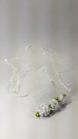 COROA VÉU NOIVA 30 CM C/ 1 UNIDADE