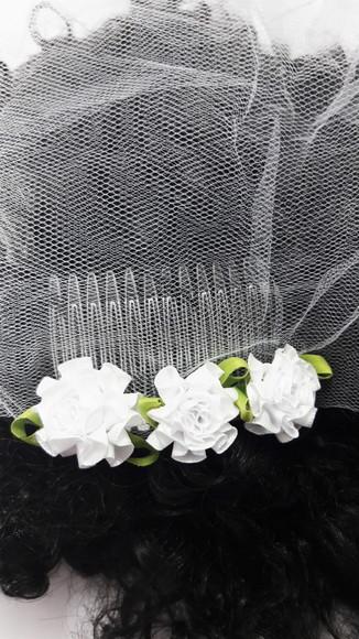 COROA VÉU NOIVA 30 CM C/ 1 UNIDADE