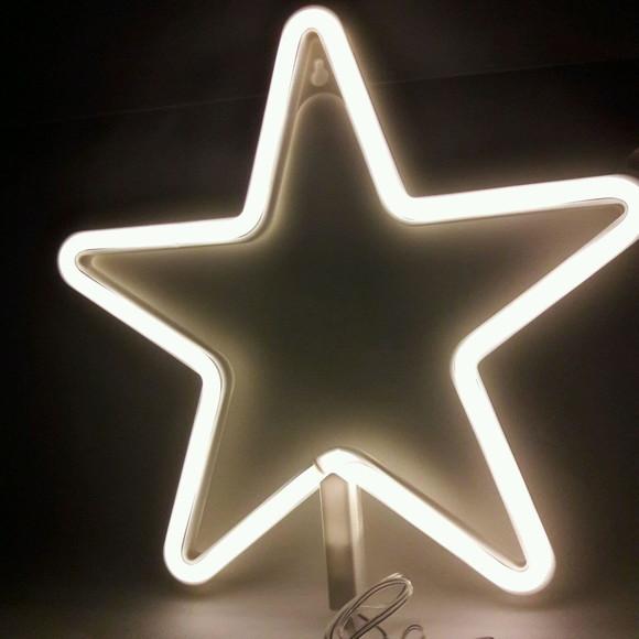 Estrela Decoração Neon Frete Grátis