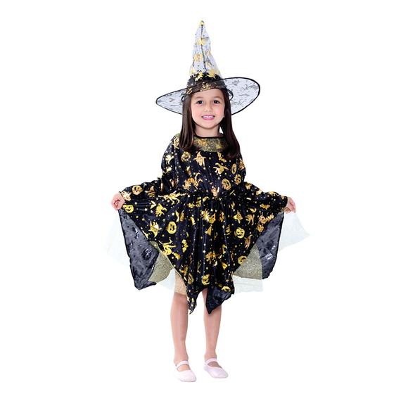 FANTASIA INFANTIL DIA DAS BRUXAS HALLOWEN