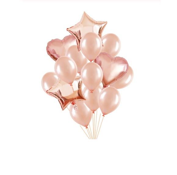 Kit 1 Ano Decoração Mesversário Rose Gold- FRETE GRÁTIS