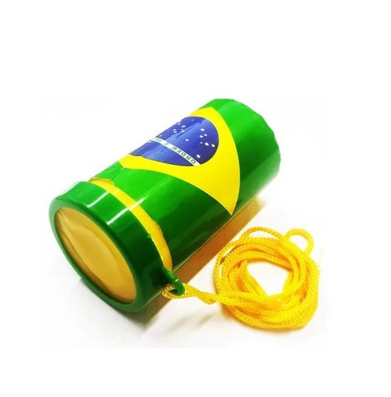 Kit 10 Corneta Apito Vuvuzela Brasil Jogos Copa Seleção