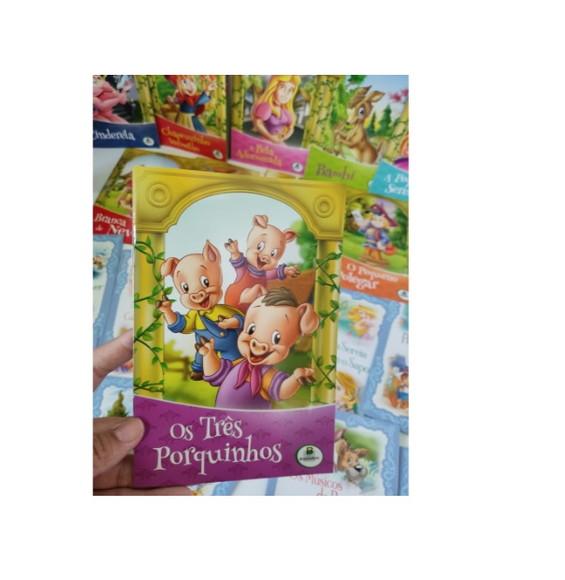 Kit 10 Livros Infantil Clássicos Encantados + Classicos Ouro
