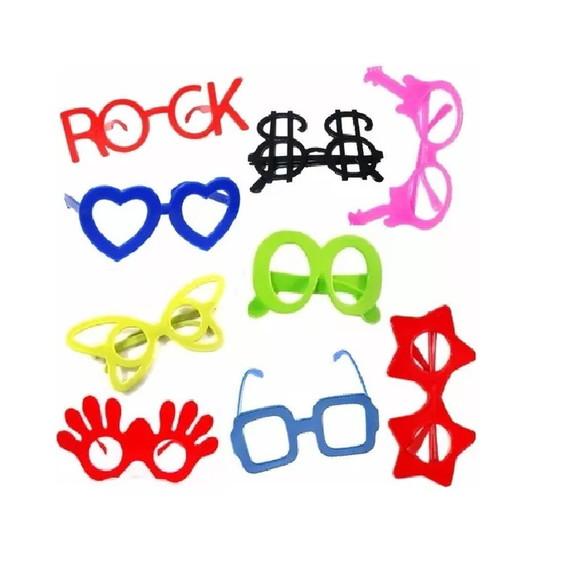 Kit 10 Oculos Divertidos de Festas Aniversários Carnaval