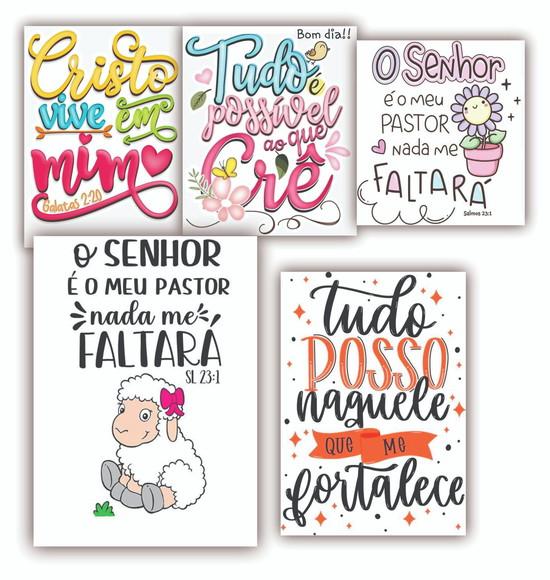 Kit 10 Quadros Religiosos Religião Quadro Decoração Salão
