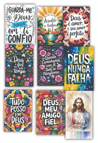 Kit 10 Quadros Religiosos Religião Quadro Decoração Salão