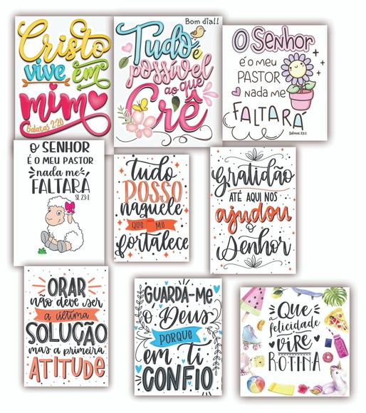 Kit 10 Quadros Religiosos Religião Quadro Decoração Salão