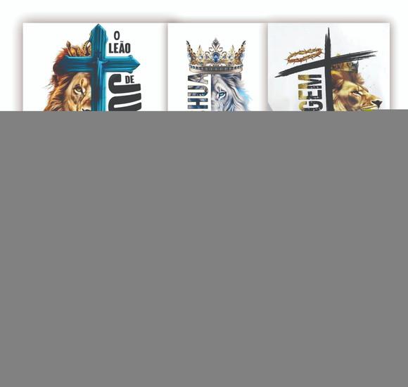 Kit 10 Quadros Religiosos Religião Quadro Decoração Salão
