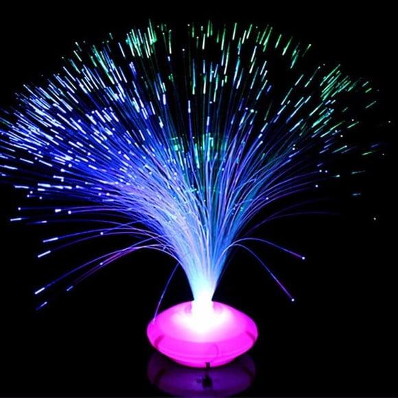 Kit 12 Abajur Fibra Optica Enfeite Decoração Aniversários