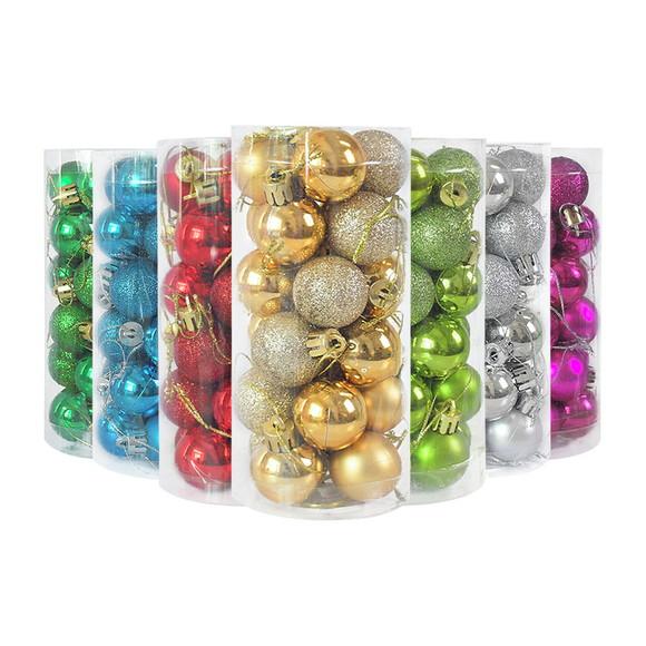 Kit 15 Bolas de Natal 4cm Várias Cores