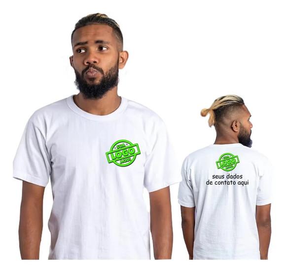 Kit 15 Camisetas Personalizadas Estampa Foto Logo Empresas