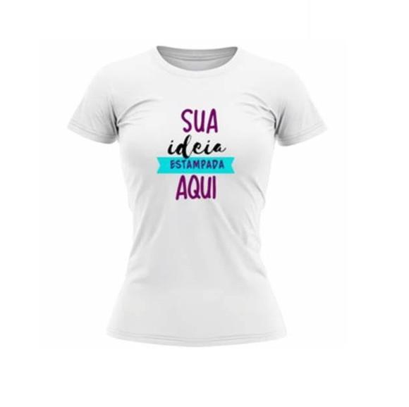 Kit 2 Camisetas Feminina Baby Look Personalizada Estampas