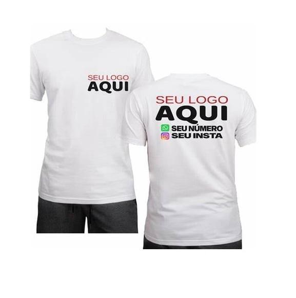 Kit 2 Camisetas Personalizadas Estampa Foto Logo Empresas