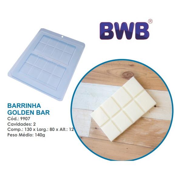 Kit 3 Formas Simples Barrinha Golden Bar Pascoa Bwb 9907