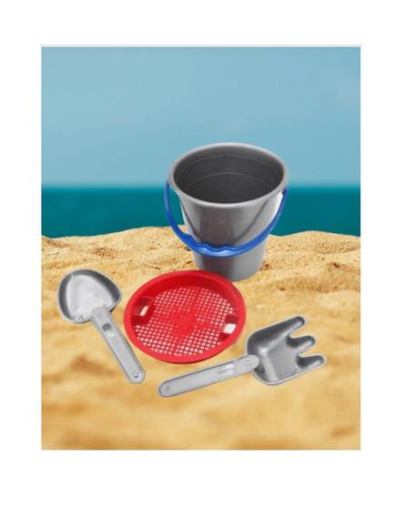 Kit 4 Pçs Baldinho Balde Praia Areia Brinquedos Infantil