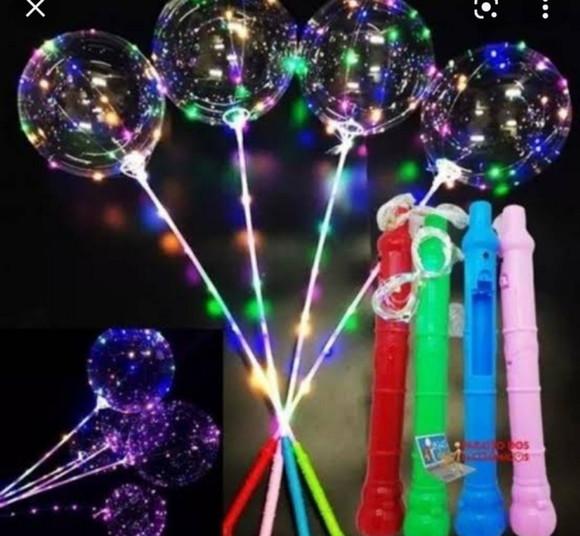Kit 40 Bubble c/ Bastão + Vareta + Pilhas Completo