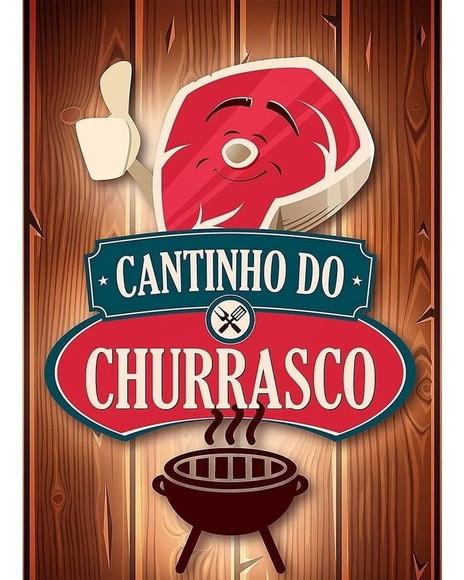 Kit 5 Quadros 15x20 Cantinho do Churrasco Decorativo