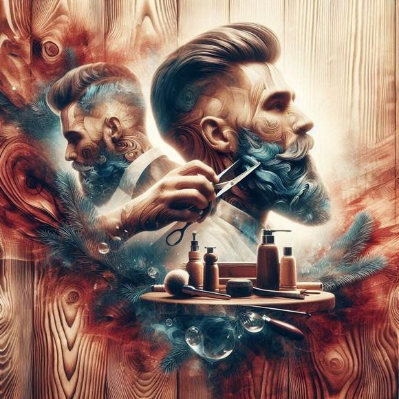 Kit 5 Quadros 15x20 Barbearia Barbeiro Bar Quadro de Parede