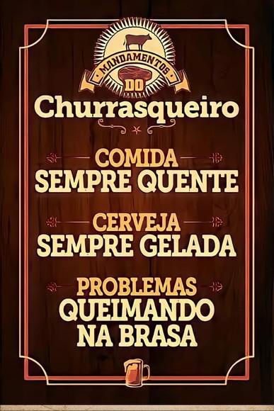 Kit 5 Quadros 15x20 Cantinho do Churrasco Decorativo