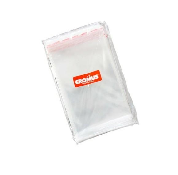 Kit 500 Saco Adesivado Transparente 10x5 Aba Adesiva + 3cm