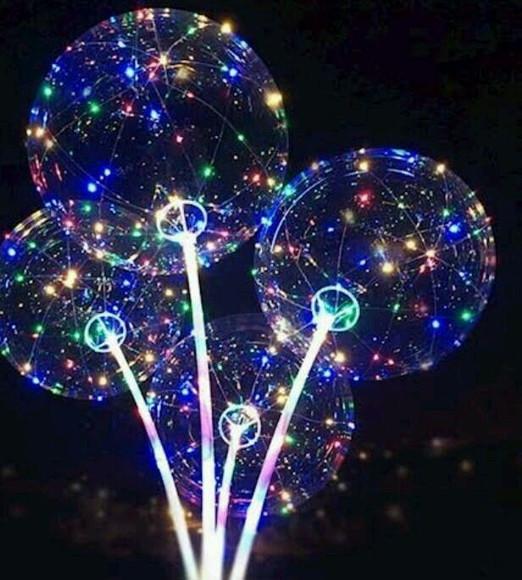 Kit 7 Balão Dourado Metalizado Decoração + 2 Balões Led