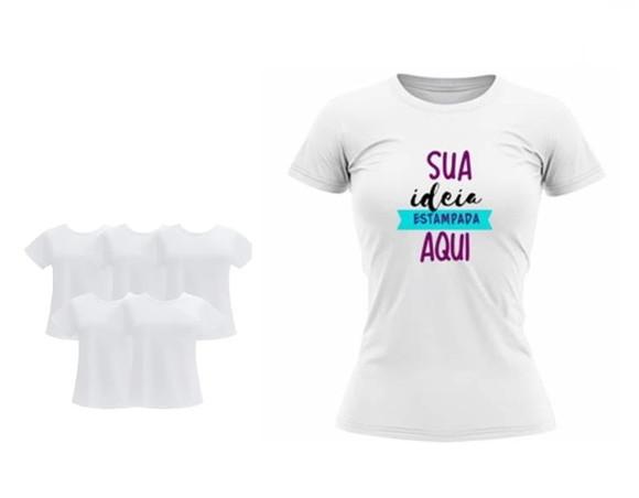 Kit 8 Camisetas Feminina Baby Look Personalizada Estampas