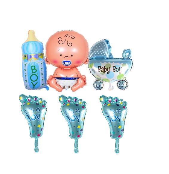 Kit Chá de Bebe Menino Decoração Aniversários Bexigas