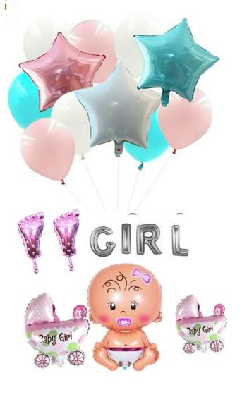 Kit Chá Revelação Cha de bebe Menina Decoração Aniversário