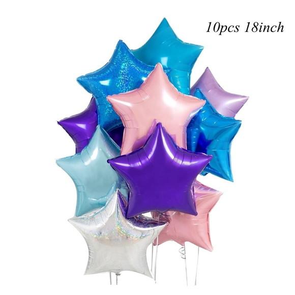 Kit Decoração Aniversário Balões Bexigas Azul e Rosa