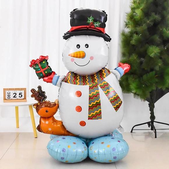 Kit Decoração de Natal Balões Enfeites Natalinos Feliz Natal
